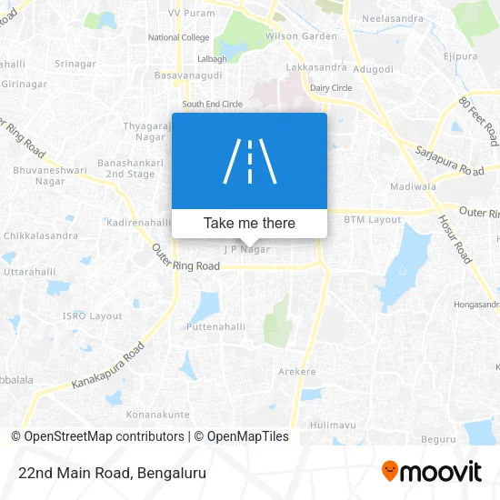 22nd Main Road map
