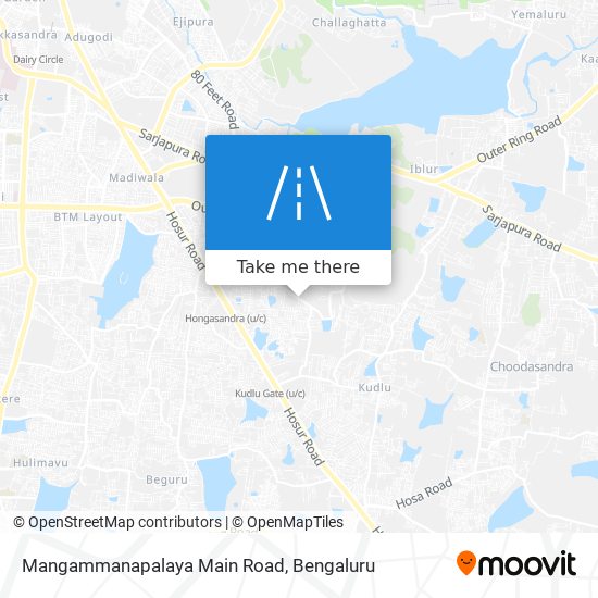 Mangammanapalaya Main Road map