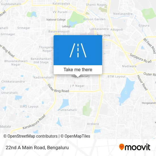 22nd A Main Road map