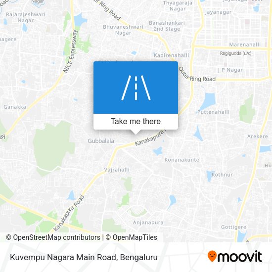 Kuvempu Nagara Main Road map