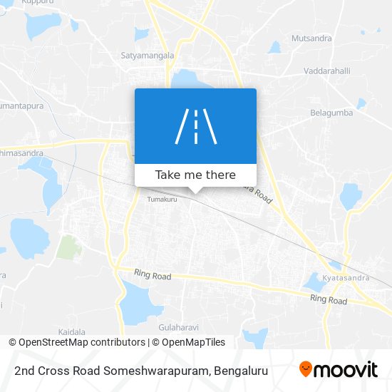 2nd Cross Road Someshwarapuram map