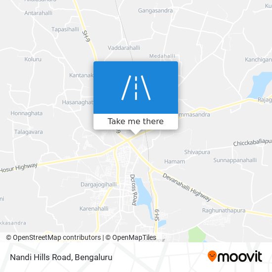 Nandi Hills Road map