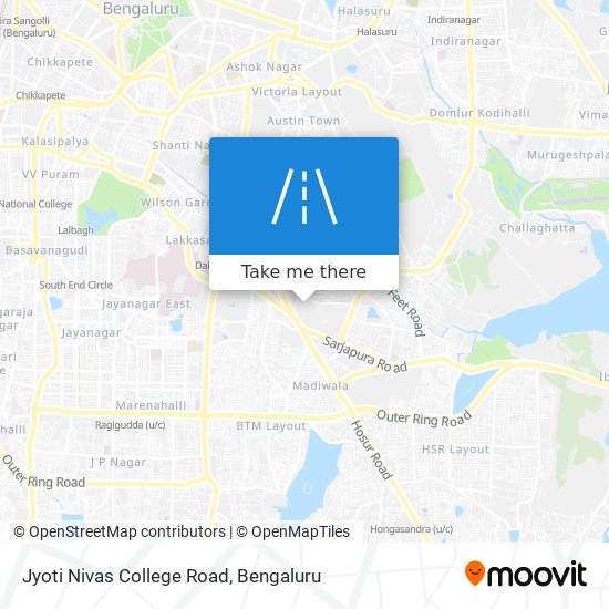 Jyoti Nivas College Road map