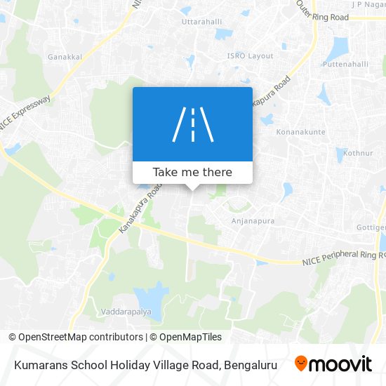 Kumarans School Holiday Village Road map