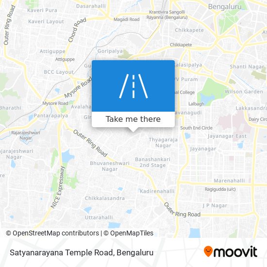 Satyanarayana Temple Road map