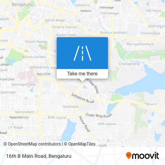 16th B Main Road map