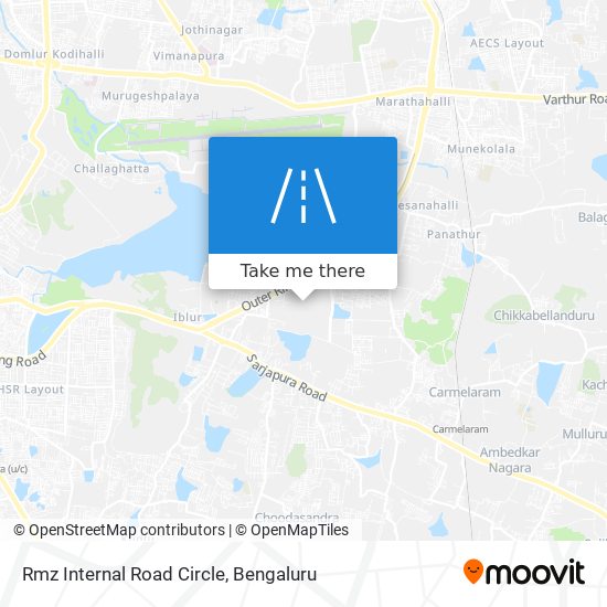 Rmz Internal Road Circle map