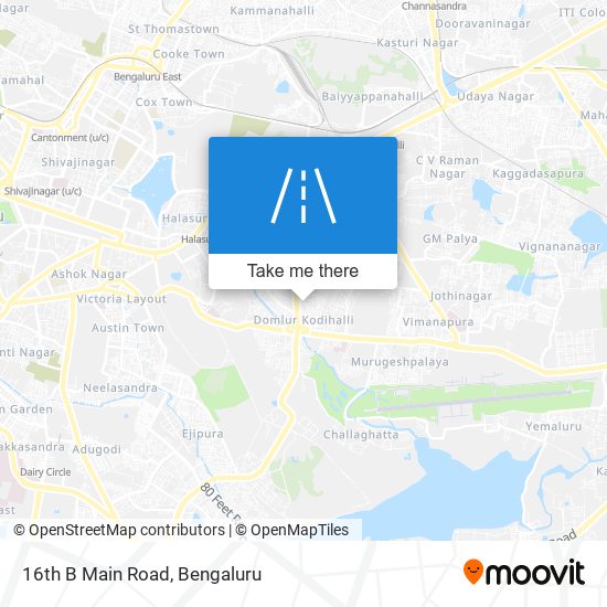 16th B Main Road map