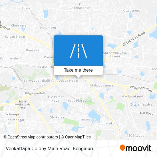 Venkattapa Colony Main Road map