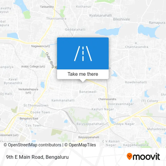 9th E Main Road map