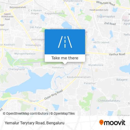 Yemalur Terytary Road map