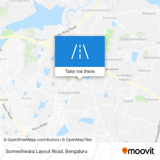 Someshwara Layout Road map