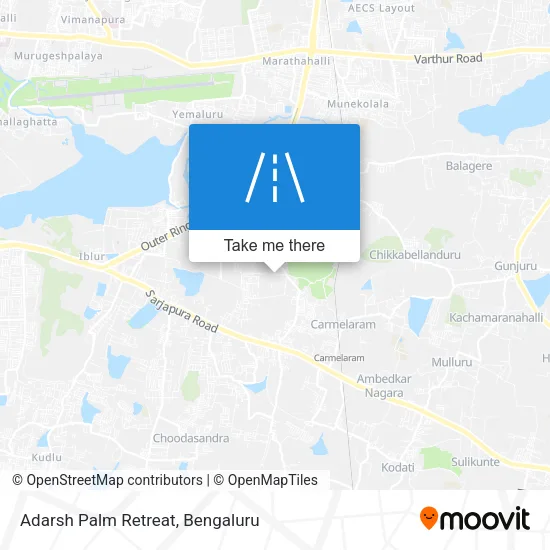 Adarsh Palm Retreat map