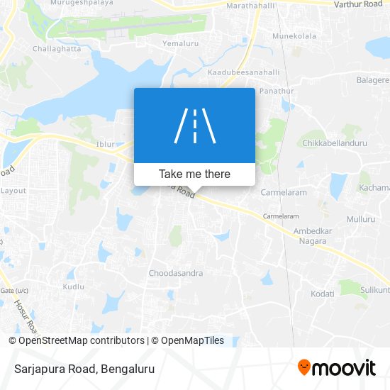 Sarjapura Road map