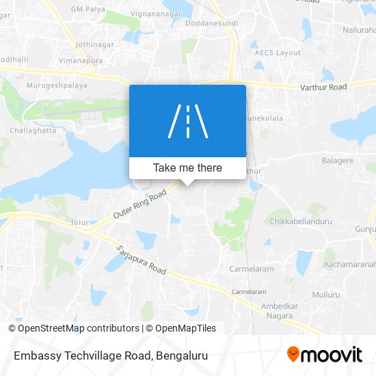 Embassy Techvillage Road map