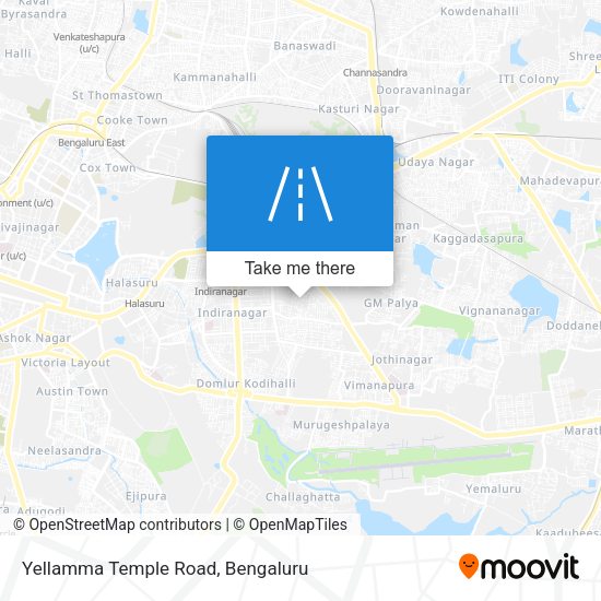Yellamma Temple Road map