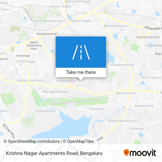 Krishna Nagar Apartments Road map