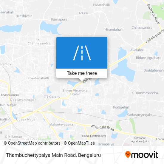 Thambuchettypalya Main Road map