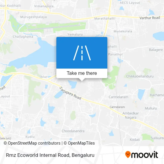 Rmz Ecoworld Internal Road map