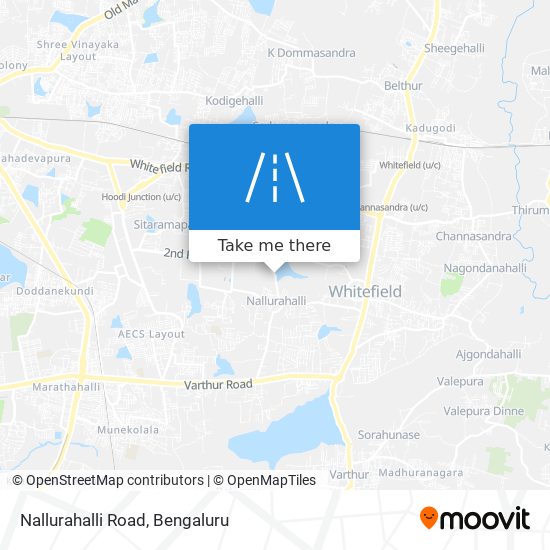 Nallurahalli Road map