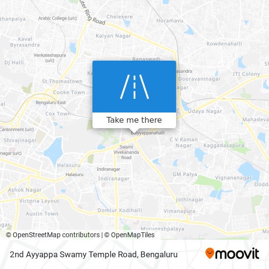 2nd Ayyappa Swamy Temple Road map