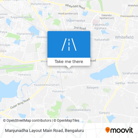 Manjunadha Layout Main Road map