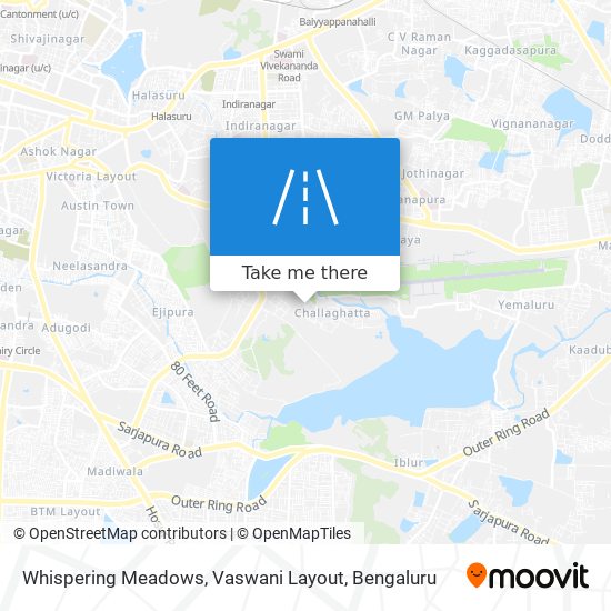 Whispering Meadows, Vaswani Layout map