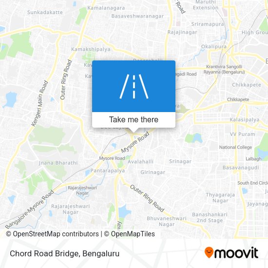 Chord Road Bridge map