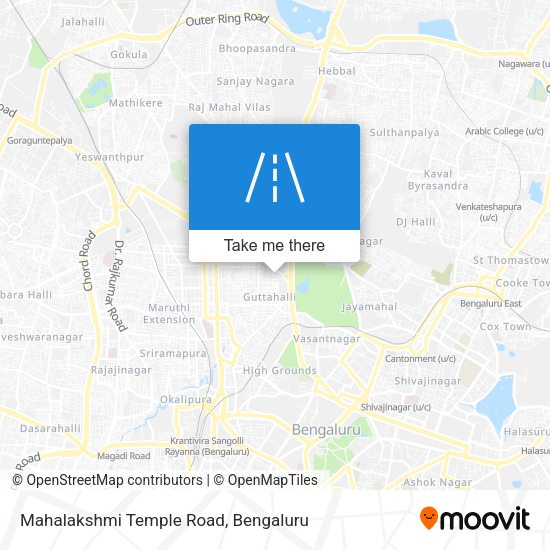 Mahalakshmi Temple Road map