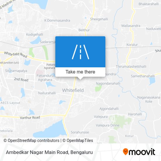 Ambedkar Nagar Main Road map