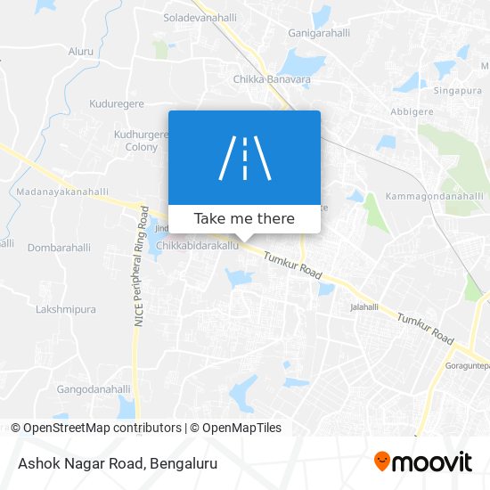 Ashok Nagar Road map