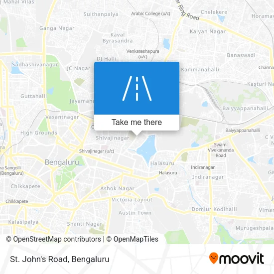 St. John's Road map