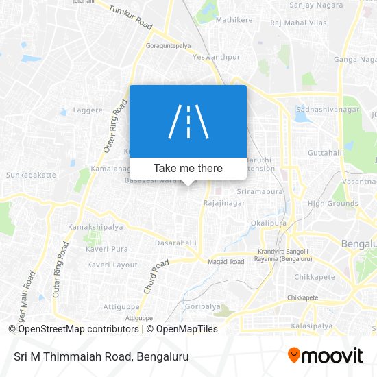 Sri M Thimmaiah Road map