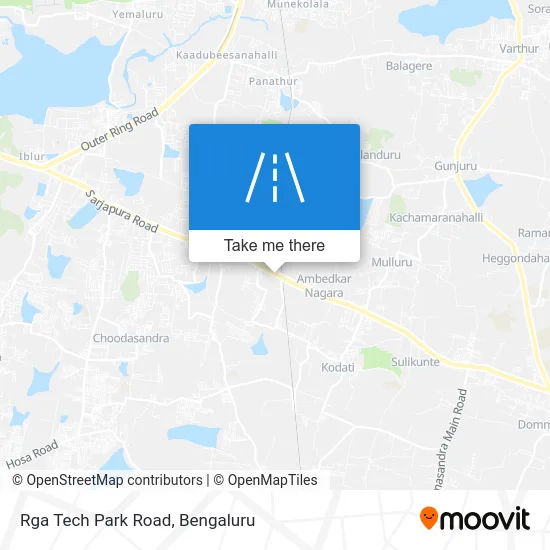 Rga Tech Park Road map