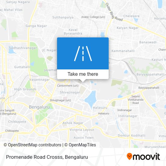Promenade Road Crosss map
