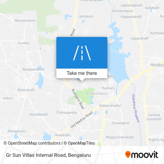 Gr Sun Villas Internal Road map