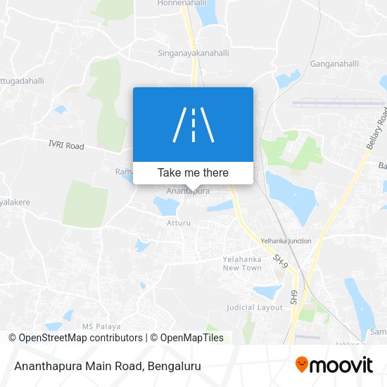 Ananthapura Main Road map