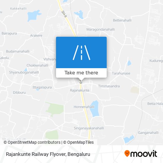 Rajankunte Railway Flyover map