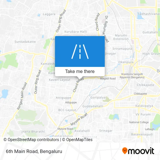 6th Main Road map