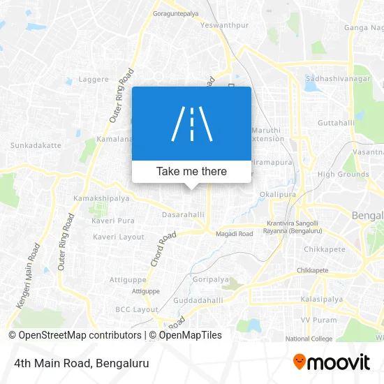 4th Main Road map