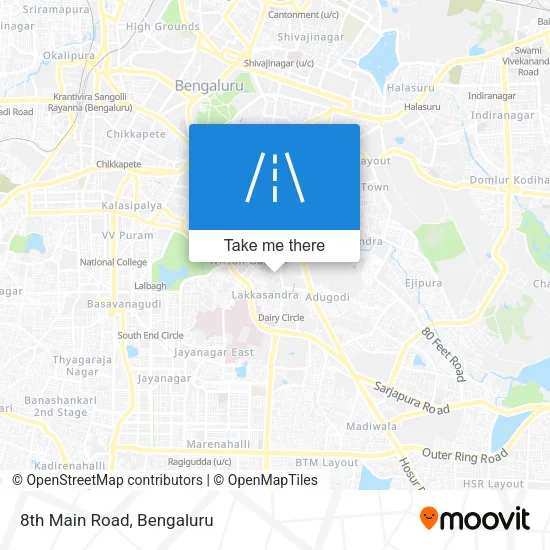 8th Main Road map