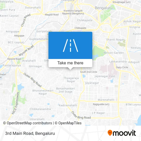 3rd Main Road map