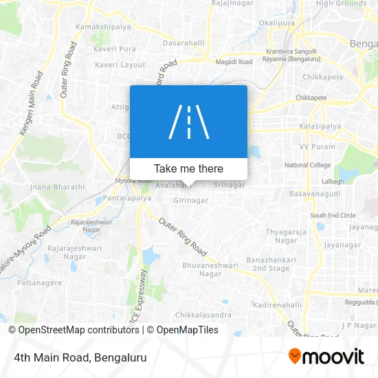 4th Main Road map