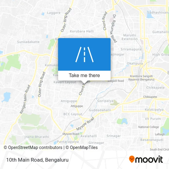 10th Main Road map