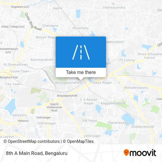 8th A Main Road map