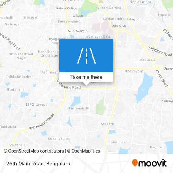 26th Main Road map