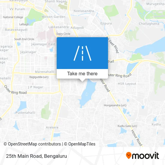 25th Main Road map