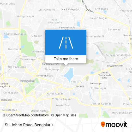 St. John's Road map