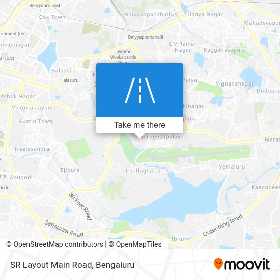 Sr Layout Main Road map