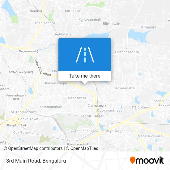 3rd Main Road map